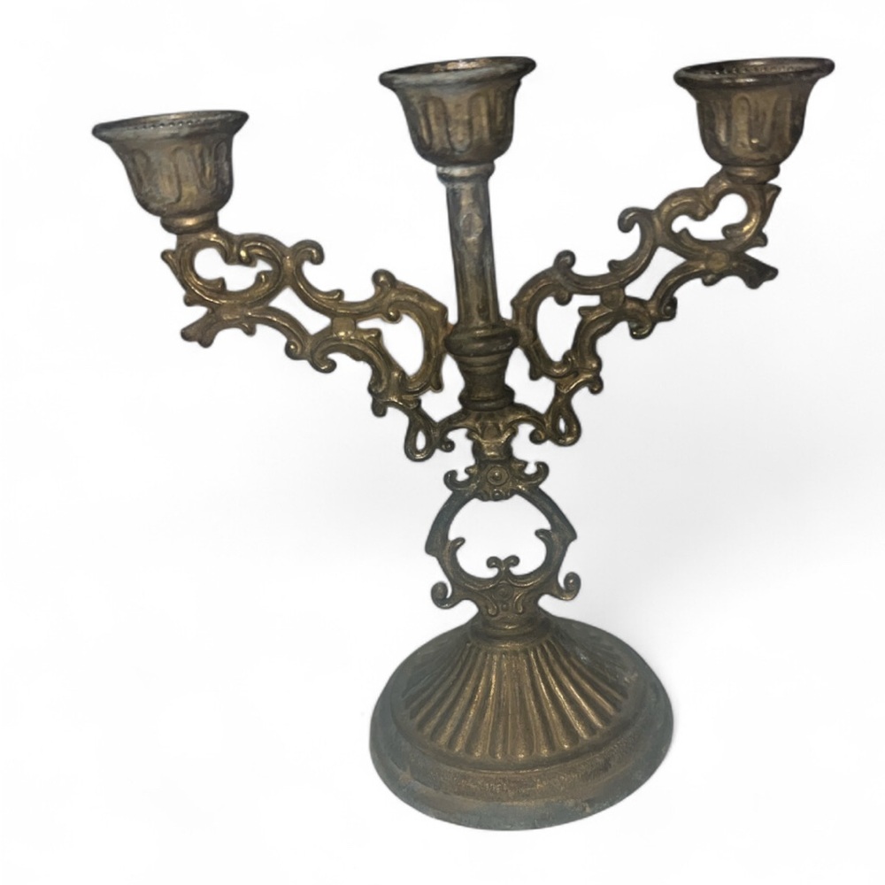 Antique Brass Candelabra Made in Italy